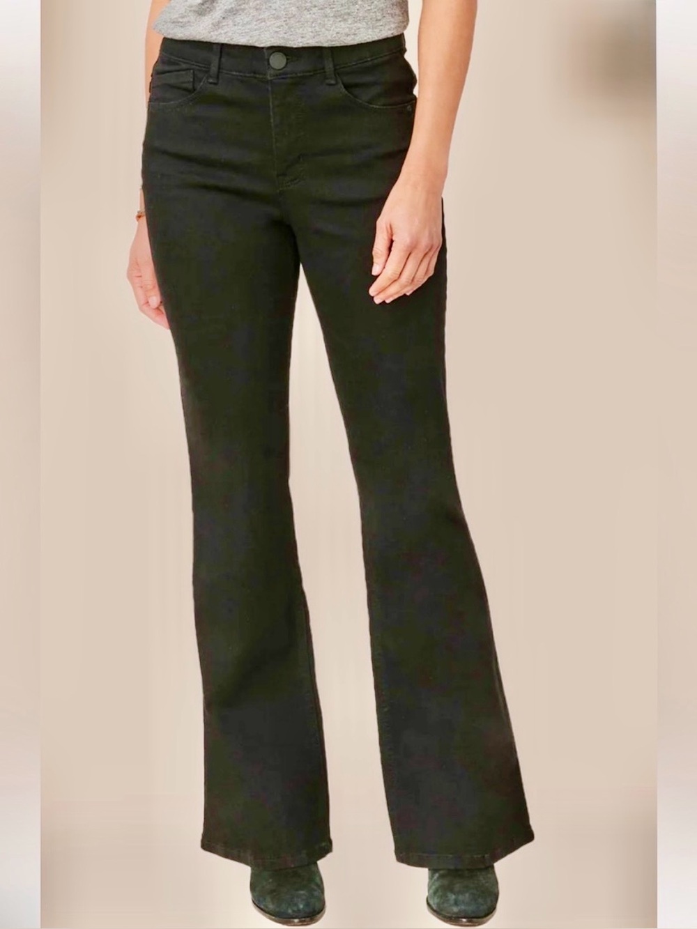 Democracy Ab Solution Black Bootcut Jeans Size 18W
